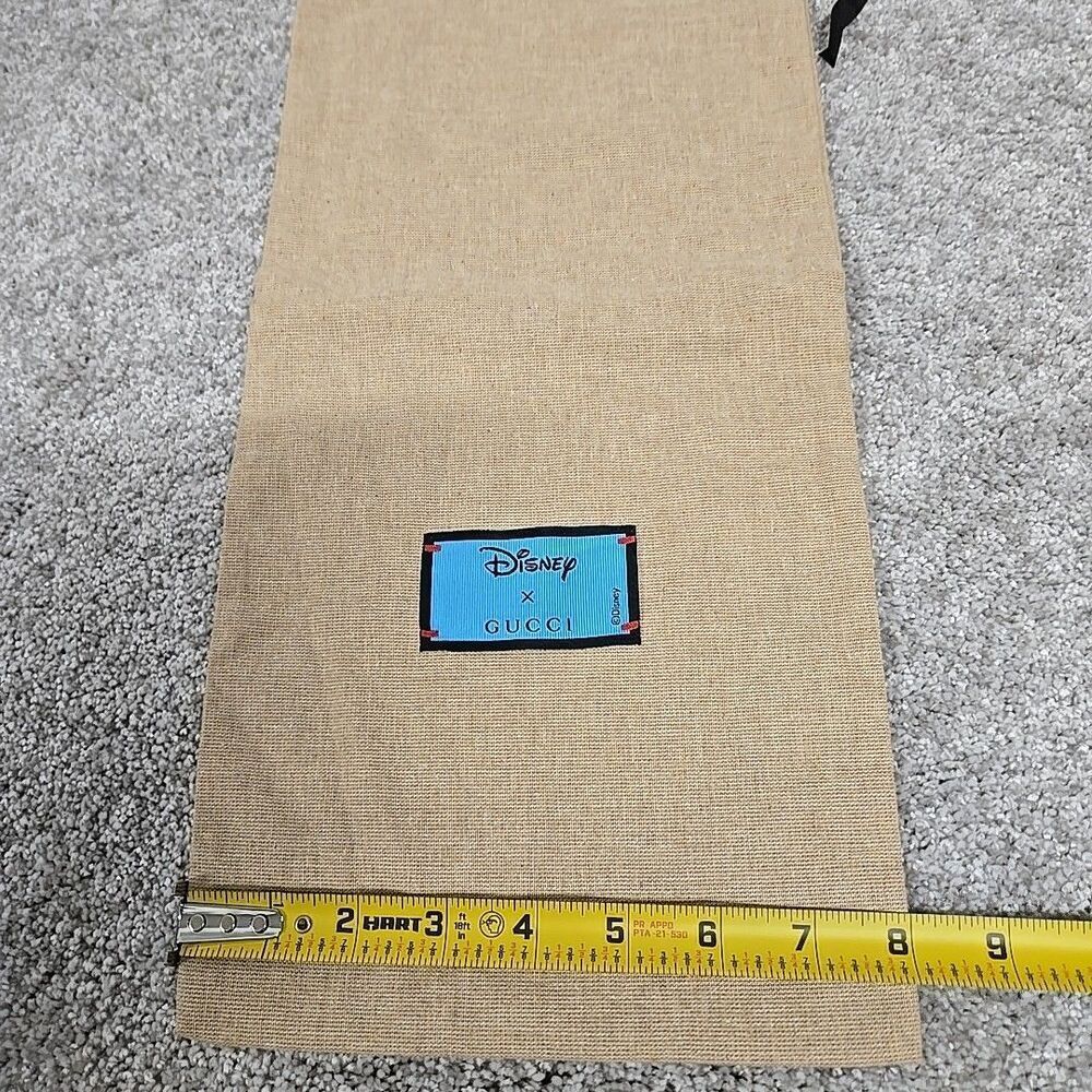 Gucci x Disney Shoe‎ Dust Bag Beige Size 8x17 - Picture 6 of 6